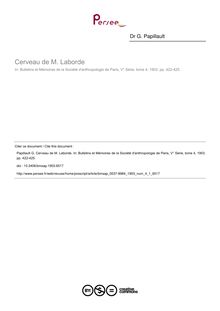 Cerveau de M. Laborde - article ; n°1 ; vol.4, pg 422-425