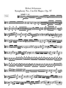 Partition viole de gambe, Symphony No.3, Op.97, "Rhenish"