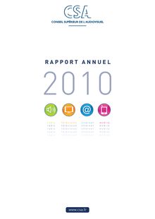 Conseil supérieur de l audiovisuel - Rapport annuel 2010