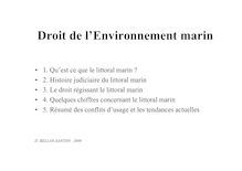 1 Droit de l Environnement marin 2009