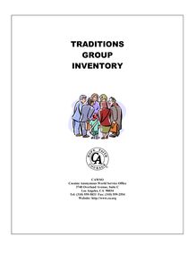Traditions Group Inventory