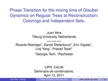 Phase Transition for the mixing time of Glauber Dynamics on Regular Trees at Reconstruction