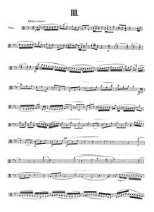 Partition , Allegro vivace - partition de viole de gambe, 6 Stücke