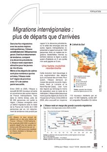 Migrations interrégionales : plus de départs que d arrivées