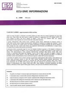 ECU-SME INFORMAZIONI. 5 1988 Mensile