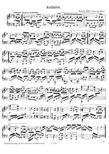 Partition complète, Andante en G minor, G minor, Reuss, Heinrich