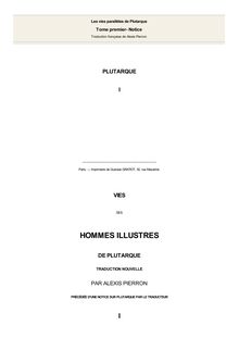 Vies des hommes illustres/Notice sur Plutarque