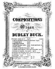 Partition complète, Impromptu Pastorale, Op.27, G major, Buck, Dudley