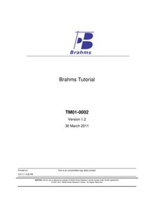 Brahms Tutorial