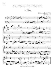 Partition , Basse de Trompette ou de Cromhorne, Troisième livre d’orgue des huit tons de l’Église