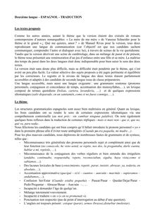 Deuxième langue  ESPAGNOL - TRADUCTION Les textes proposés Comme ...