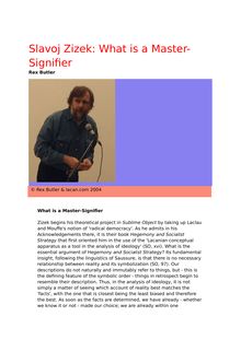 Slavoj Zizek: What is a Master-Signifier & The Antinomies of Tolerant Reason