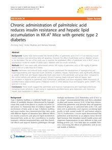 Chronic administration of palmitoleic acid reduces insulin resistance and hepatic lipid accumulation in KK-AyMice with genetic type 2 diabetes