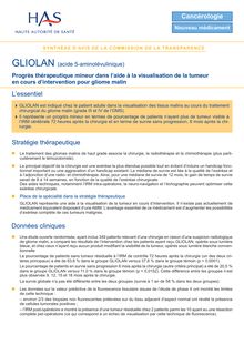 GLIOLAN - Synthèse d avis GLIOLAN - CT7583