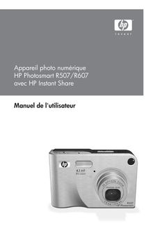 Notice Appareil Photo numériques HP  Photosmart R607