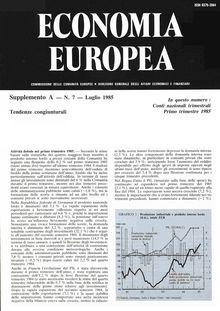 ECONOMIA EUROPEA. Supplemento A â€” N. 7 â€” Luglio 1985