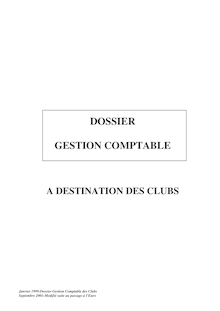 DOSSIER GESTION COMPTABLE