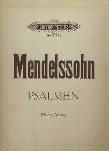 Partition complète, Der 95 Psalm, Op.46, Mendelssohn, Felix par Felix Mendelssohn