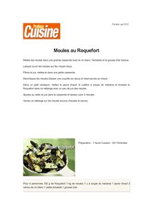 Moules au Roquefort