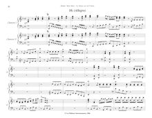 Partition , (Allegro), Water Music, HWV 348-350, Wassermusik ; The Celebrated Water-Musick