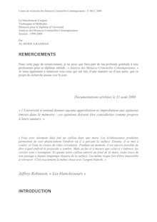 REMERCIEMENTS Jeffrey Robinson, « Les blanchisseurs » INTRODUCTION