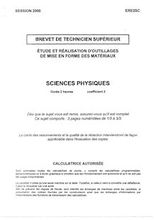 Btsrealout sciences physiques 2000