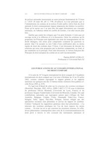 Les publications du 16ème Congrès International de droit comparé  - autre ; n°1 ; vol.56, pg 212-214