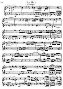Partition complète, Duo No.1, Duo No.1 for 2 Horns, C Major, Kopprasch, Wilhelm