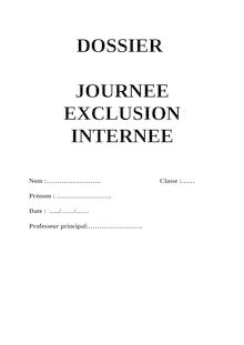 Dossier exclusion encadree
