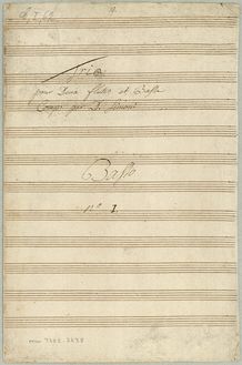 Partition Trio No.1 (2 flûtes, basse), 10 Trios, Croubelis, Simoni dall