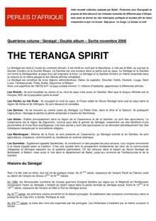 THE TERANGA SPIRIT