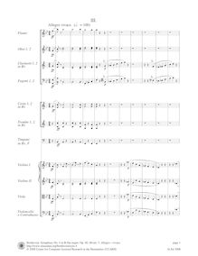 Partition , Scherzo & Trio, Symphony No.4, B? major, Beethoven, Ludwig van