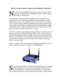router tutorial