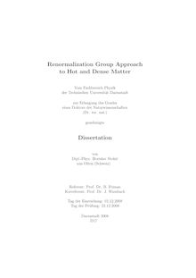Renormalization group approach to hot and dense matter [Elektronische Ressource] / von Borislav Stokić