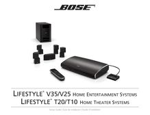 Notice Home Entertainment BOSE  Lifestyle T10