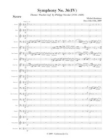 Partition I, Wachet Auf, Symphony No.36  Christmas Symphony , F major