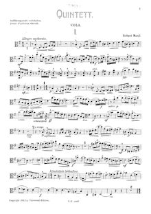 Partition de viole de gambe, Piano quintette, G major