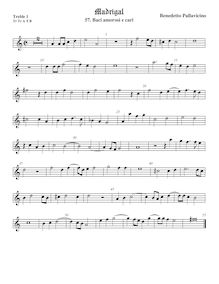 Partition viole de gambe aigue 1, Il quinto libro de madrigali a cinque voci. par Benedetto Pallavicino