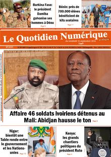 Le Quotidien Numérique d’Afrique n°2031 - du vendredi 16 septembre 2022