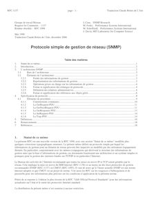 Protocole simple de gestion de réseau (SNMP) - RFC-Editeur.org