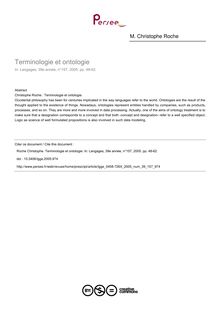 Terminologie et ontologie - article ; n°157 ; vol.39, pg 48-62