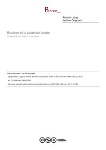 Boucher et la pastorale peinte - article ; n°1 ; vol.73, pg 55-64