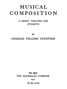 Partition Complete Book, Musical Composition, A Short Treatise for Students