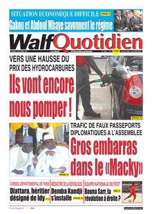 Walf Quotidien n°8858 - du mardi 05 octobre 2021