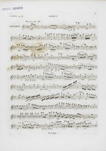 Partition flûte 1, Piano Concerto No.2, F minor, Chopin, Frédéric