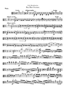 Partition altos, Ruy Blas Overture, Op.95, Mendelssohn, Felix