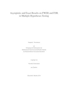 Asymptotic and exact results on FWER and FDR in multiple hypotheses testing [Elektronische Ressource] / vorgelegt von Veronika Gontscharuk