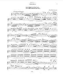 Partition parties, Scherzino pour 3 violons, Op.25, Mikuli, Carl