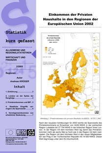 Einkommen der Privaten Haushalte in den Regionen der Europäischen Union 2002