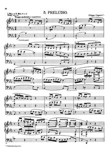 Partition complète, Preludio, Prelude, C minor, Capocci, Filippo